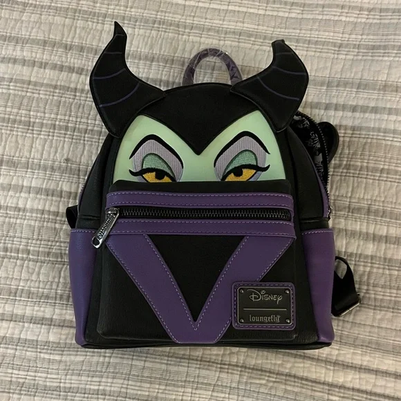 NWT Loungefly Disney Villain Maleficent Backpack - Picture 2 of 4